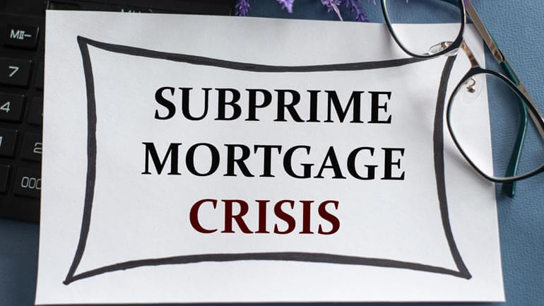 subprime mortgage crisis + 2007/8 market crash