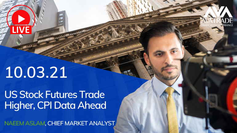US Stock Futures Trade Higher, CPI Data Ahead