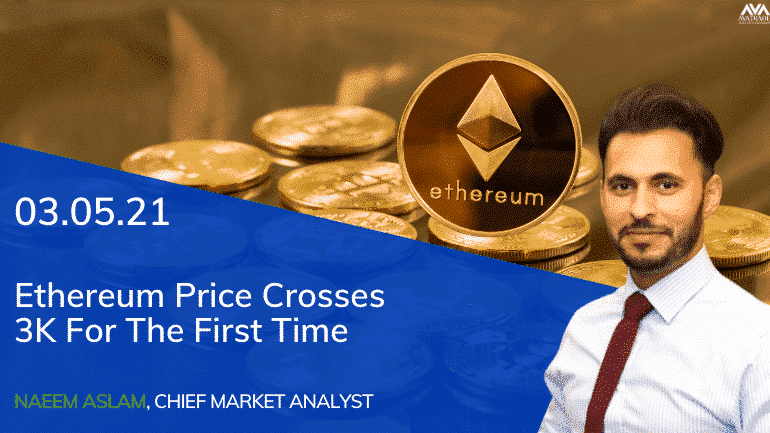 Ethereum Price Crosses 3K For The First Time