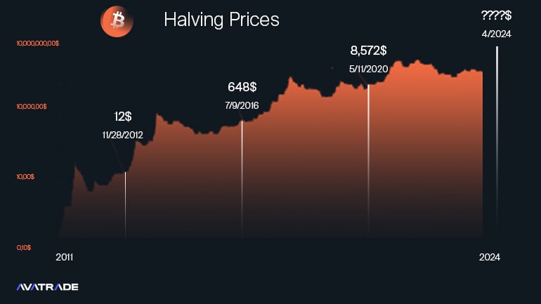 past bitcoin halving effects on the price